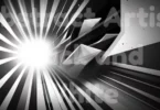 abstract artist black and white