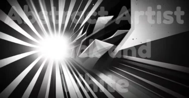 abstract artist black and white