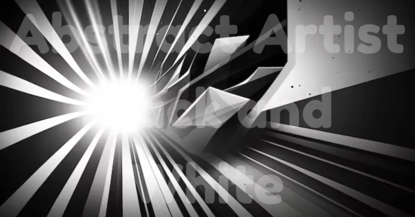 abstract artist black and white