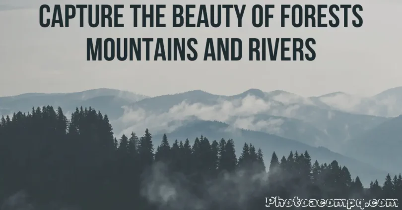 capture the beauty of forests mountains and rivers